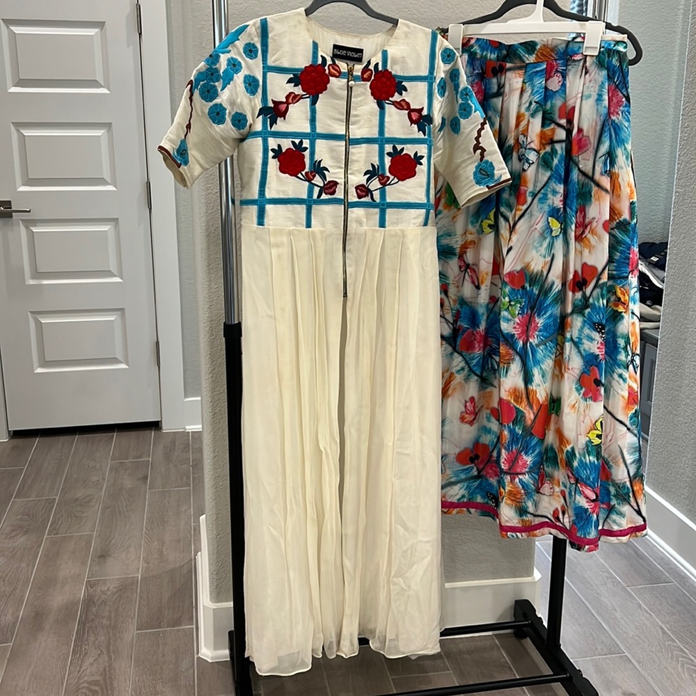 White floral suits